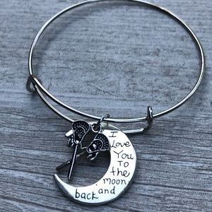 Lacrosse Love You to the Moon and Back  Bracelet